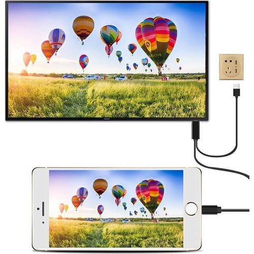 Kabel Lightning to multimedia kabel 2m with power For iphone ipad 4K AIRSKY A5-22