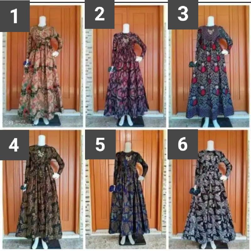 MAJUJAYA BATIK - GAMIS BATIK MODERN - GAMIS BATIK SIZE JUMBO LD 110 LD 120 - BUSUI FRIENDLY - G316