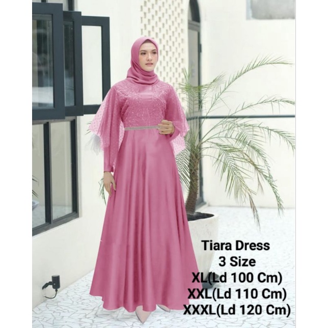 COD☑️PAKAIAN GAMIS WANITA TERBARU/MAXI TIARA DRESS 3 UKURAN XL-XXL-XXXL/PAKAIAN MUSLIM WANITA/GAMIS WANITA BROKAT/CIARA DRESS/DRESS SIARA BROKAT/GOOD QUALITY