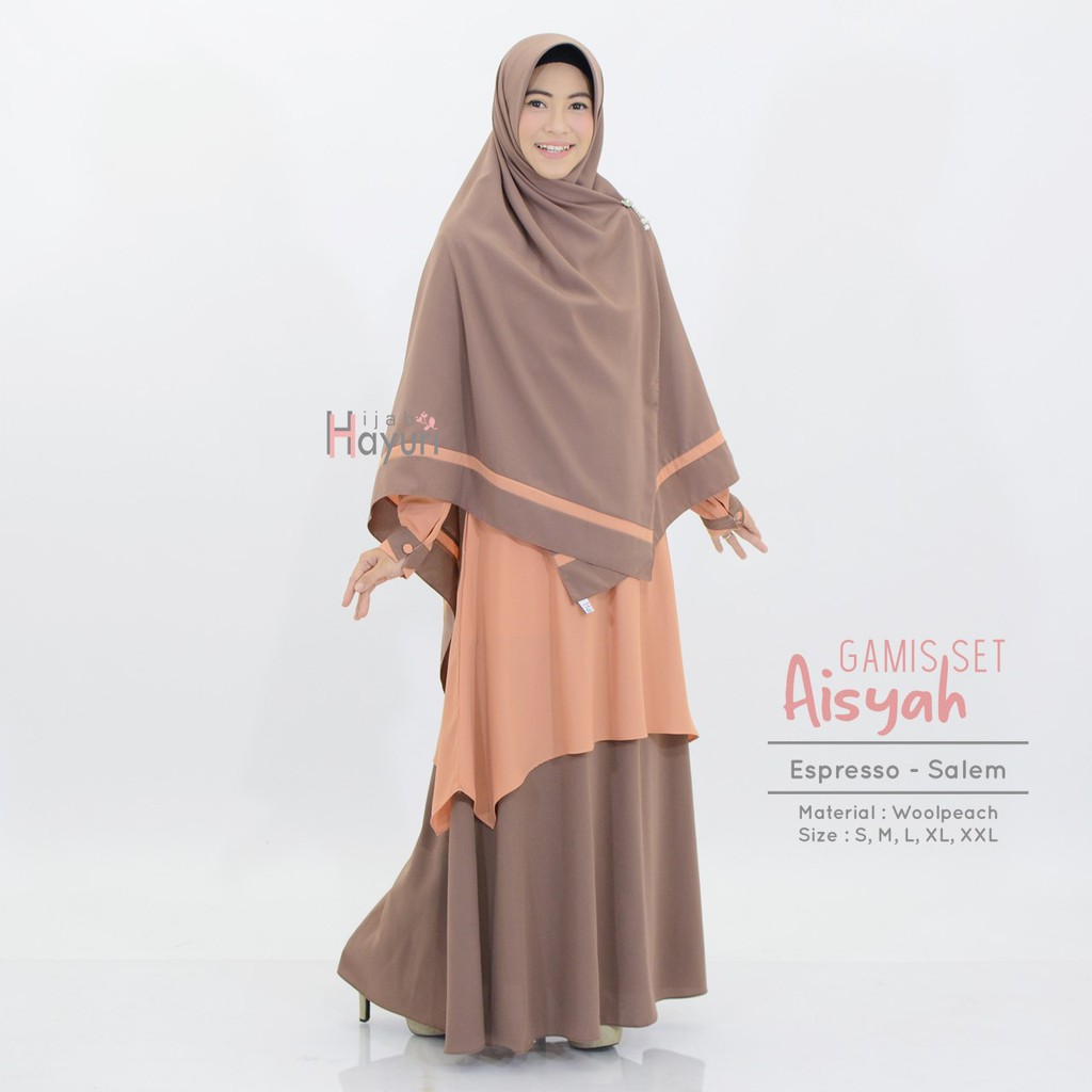 Gamis Syar'i Set Aisyah by Hijab Hayuri ORIGINAL 100%