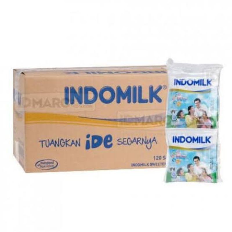 Jual Susu Indomilk Kental Manis Putih Sachet 1 Dus (20 pack) Shopee