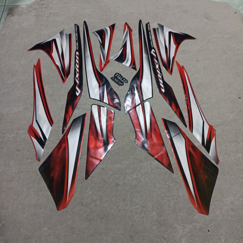 Cod striping vixion old 2012 merah hitam Ori copy striping standar vixion 2012