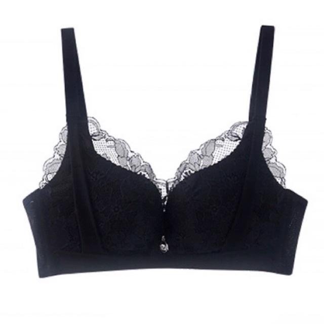 Bra Seamless Fashion (K-D28) Pakaian dalam wanita / busa push up dan tanpa kawat black