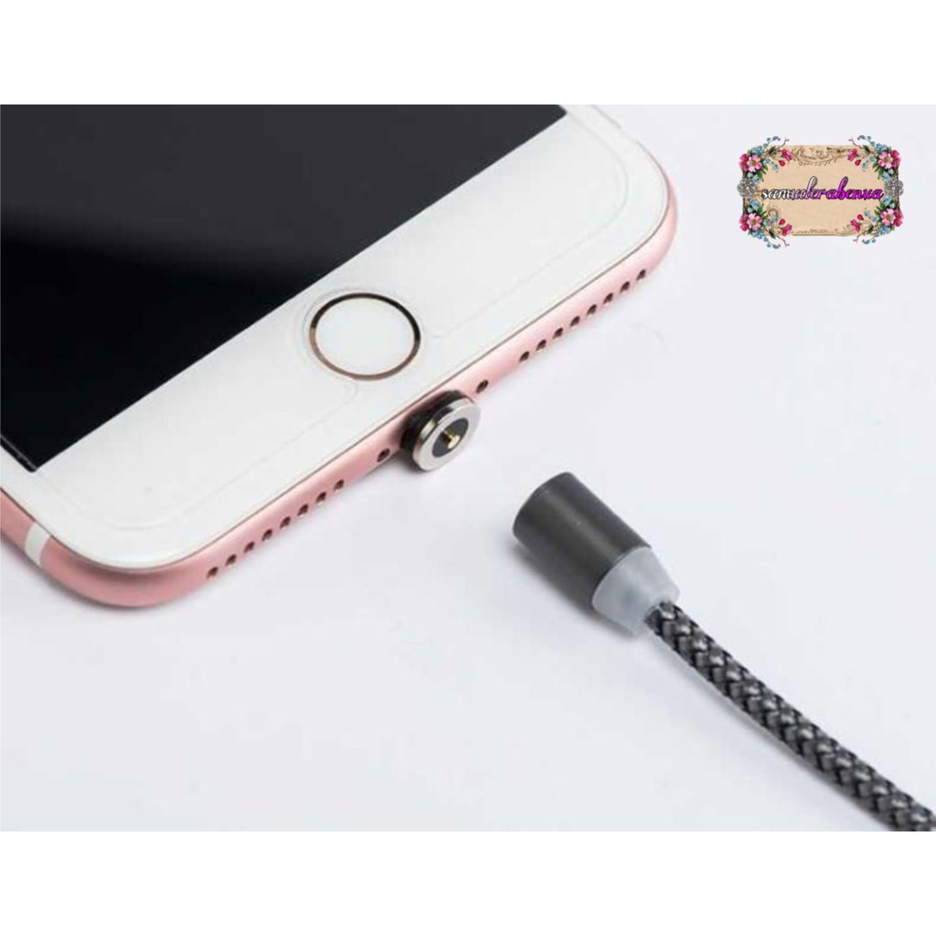 Kabel DIINAMI charger Cashan casan magnet magnetic 3in1 Micro iPhone tipec fast charging 2.4A SB1169