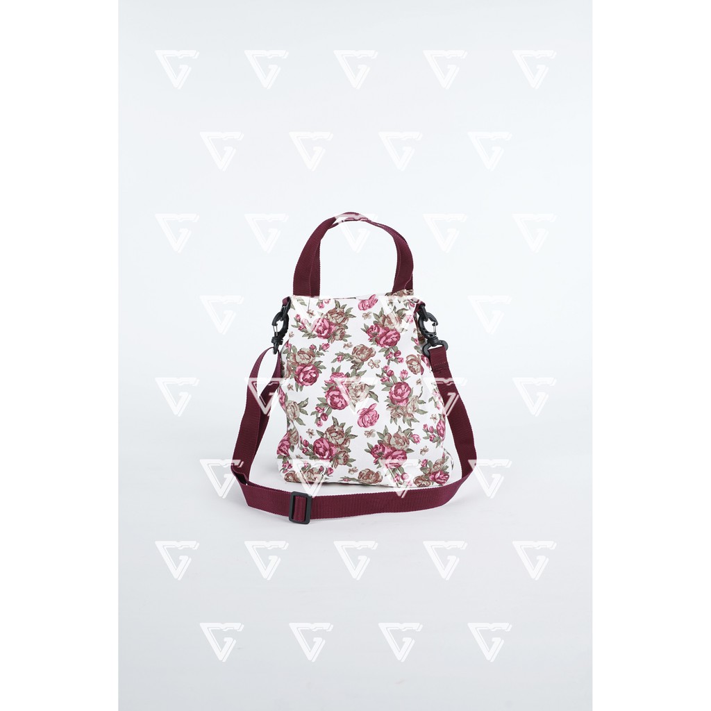 tas sling bag wanita korean style mini kekinian 2021 Motif Mawar