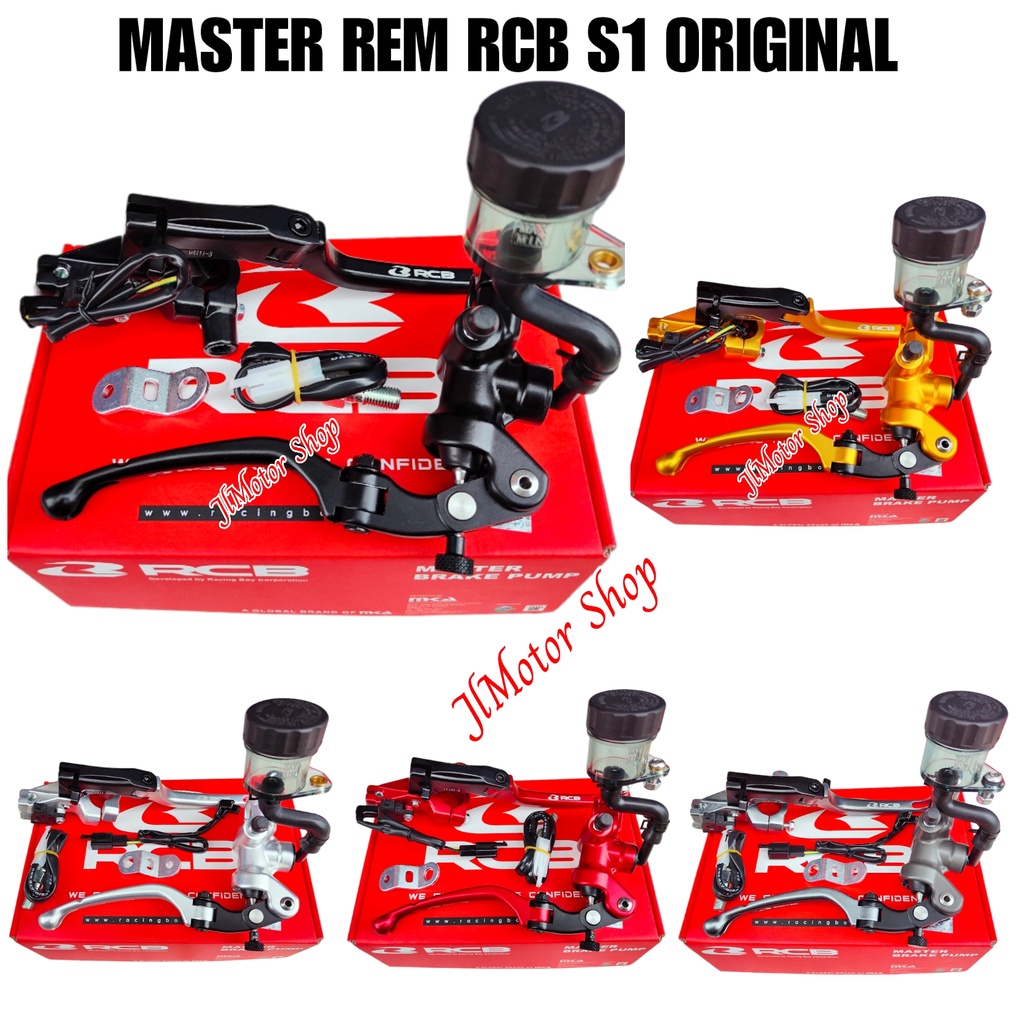 MASTER REM RCB S1 KANAN KIRI S1 RADIAL - PAKET MASTER REM DAN HANDLE KOPLING REM RCB S1 BEAT VARIO SCOOPY GENIO AEROX RXKING RX KING TIGER NINJA R RR 250 VIXION JUPITER MX MXKING SONIC SATRIA FU CBR MEGAPRO NMAX ADV PCX VARIO 160 S1 RADIAL FORGED ORIGINAL