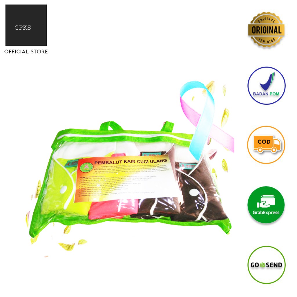 Gudang Pembalut kain Cuci Ulang merk GPKS Bertahan 4Tahun Pembalut Wanita