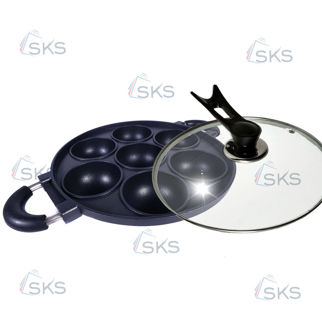 HAPPY CALL Cetakan Kue Bikang Mawar 7 Lubang