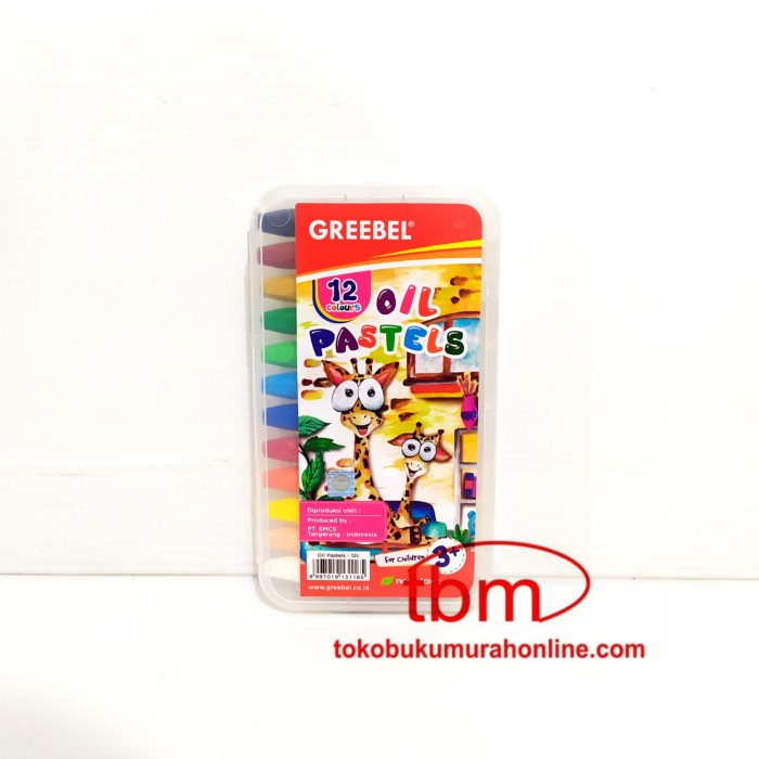 

GREEBEL 12 OIL PASTELS / CRAYON GREEBEL 12 WARNA