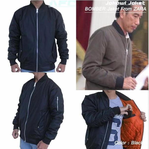 TERLARIS Jaket Jokowi Jaket BOMBER From ZARA Jaket Scote