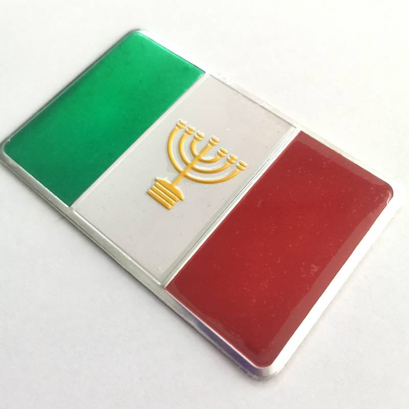 1pc Stiker Emblem Logo Iglesia Ni Cristo The Church Of Christ Bahan Aluminum