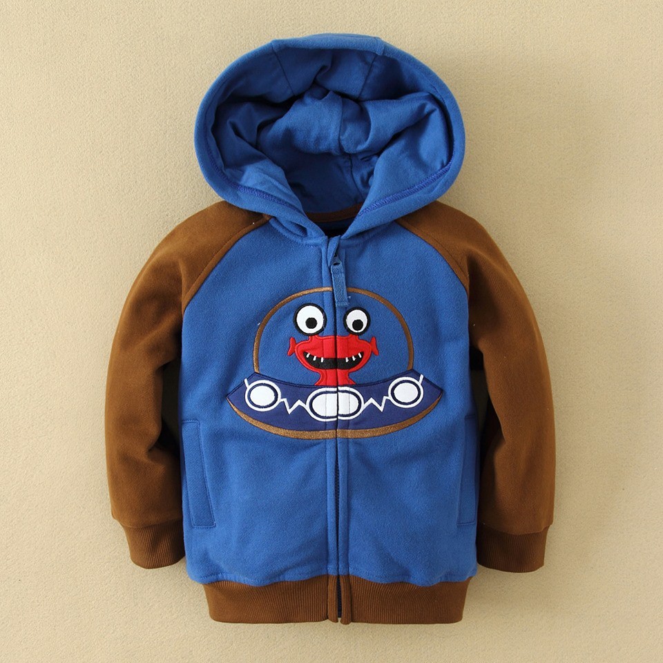 JACKET WITH HAT DINO BLUE  / JAKET ANAK / MOM&amp;BAB