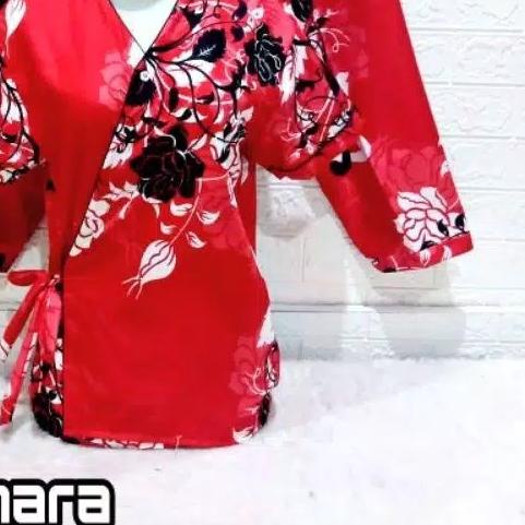 ➣ JNV Kimono 3in1 Wanita Motif Bunga - Karakter Kartun - Satin Embos - Baju tidur Kimono 3in1 - Baha