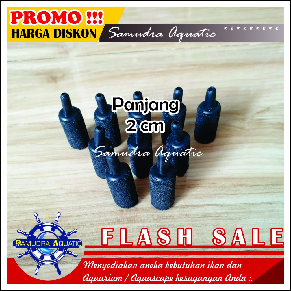 Airstone Batu Aerator PANJANG 2 CM, Batu Gelembung Batu Aerasi