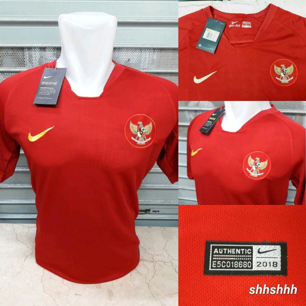 JERSEY BAJU BOLA GRADE ORI TIMNAS INDONESIA HOME 2019