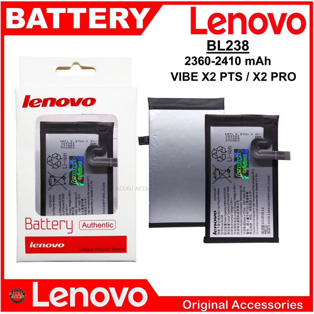 BATTERY LENOVO BL238 X2 PRO BATERAI LENOVO VIBE X2 PTS ORIGINAL