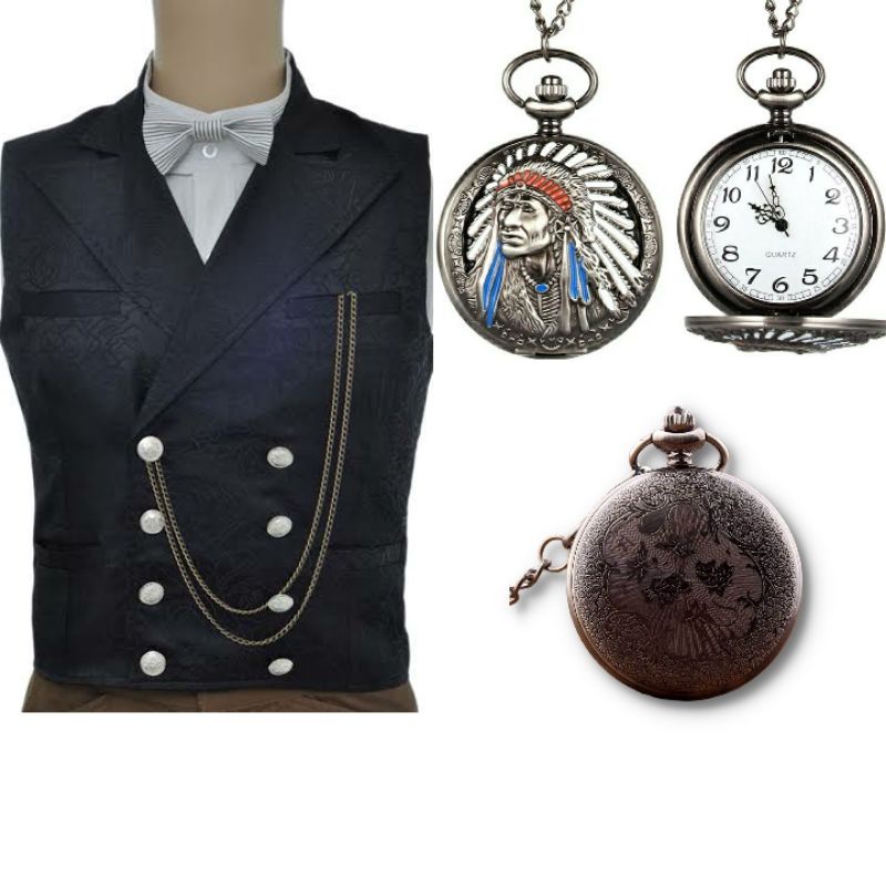 liontin indian, pocket watch indian unisex