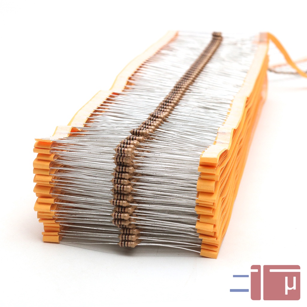 X10 Resistor 100R 100 Ohm 1/4W Karbon 5% Taiwan Kaki Tembaga