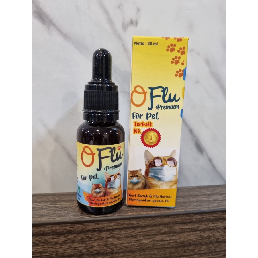 OFLU O-Flu For Pet Premium Obat Flu Batuk Pilek Herbal Kucing Anjing