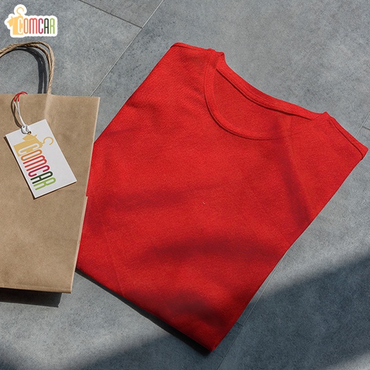 Kaos BASIC - Cotton Combed 24s- Merah Bata