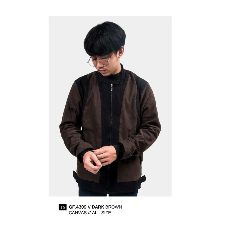 JAKET PRIA DARK BROWN AS GOLFER