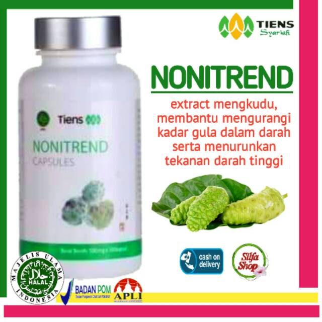 

NONITREND OBAT HERBAL EXTRACT MENGKUDU ISI 100KAPSUL / membantu menurunkan tekanan darah tinggi