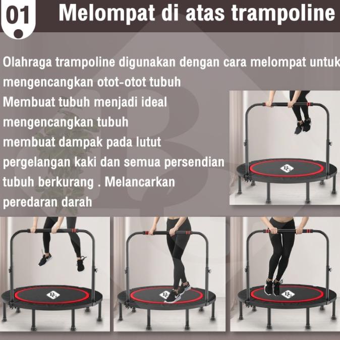 Trampolin / Trampoline / Alat Lompat Besar Model Tl40M Size 40"