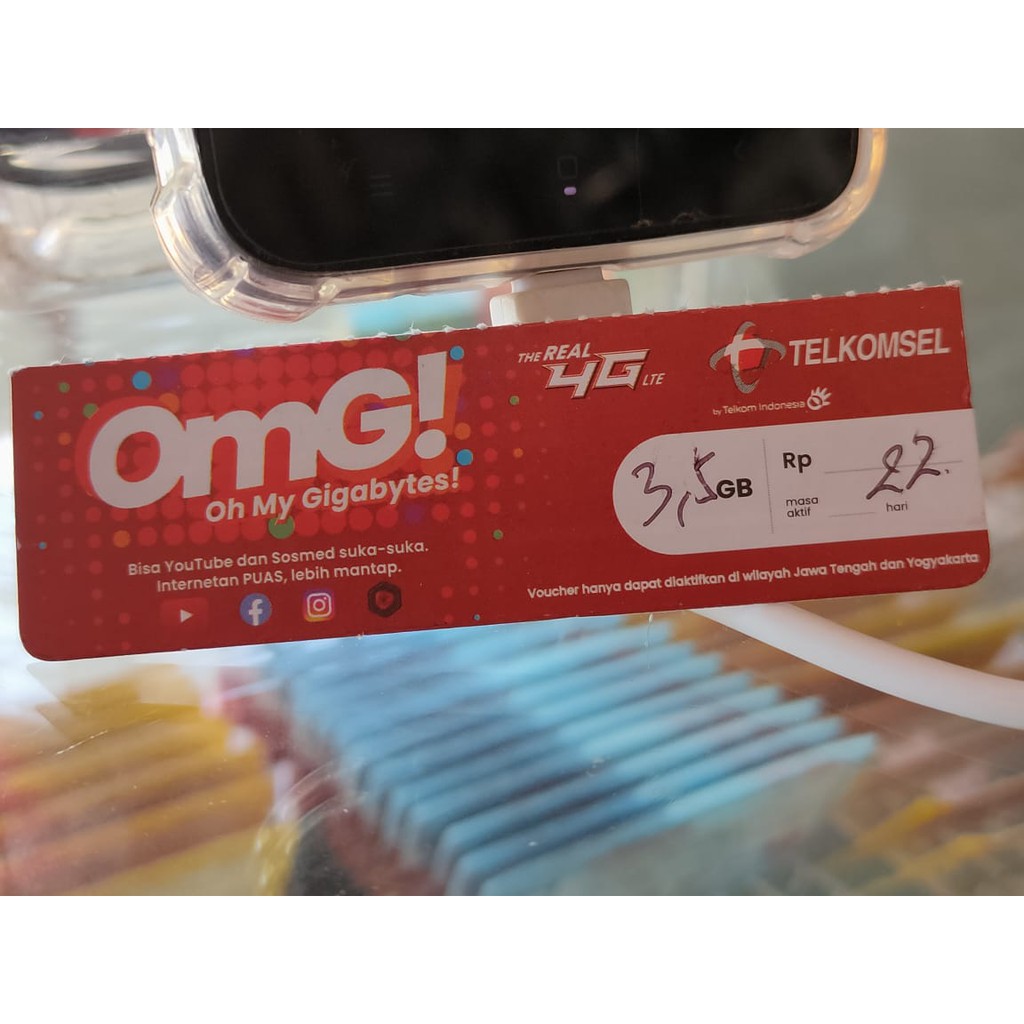 Voucher Telkomsel 3,5 Gb 7 hari