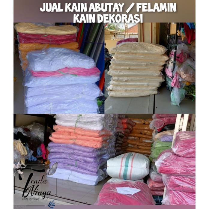 JUAL KAIN HABUTAY METERAN / KAIN DEKORASI / KAIN ABUTAY/ KAIN FILAMIN / KAIN DEKOR LAMARAN / ABUTAI 