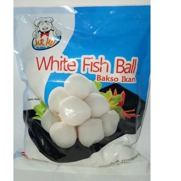 

Mr Ho White Fish Ball 450 Gram/baso ikan/bakso ikan/frozen