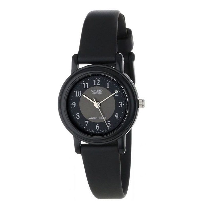 Casio Original  LQ-139AMV-1B3 / LQ139AMV-1B3 Jam Tangan Wanita Analog Karet Hitam (Dapat Kotak Mika)