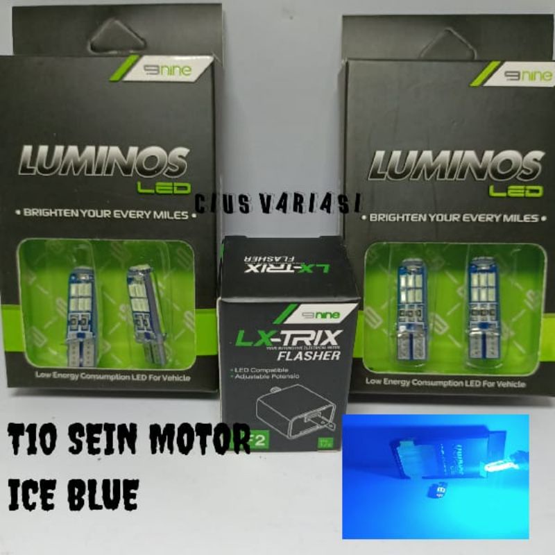 LAMPU LED MOTOR T10 NINE 15 MATA JELLY LAMPU SEIN SENJA PLAT NOMOR MOTOR DAN MOBIL