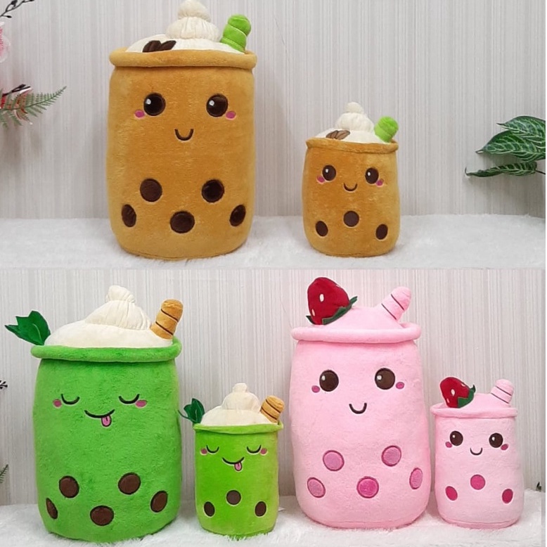 Boneka Minuman Boba Cokelate 20cm/Boneka Boba/Boneka Terbaru/Boneka milk Tea Babble