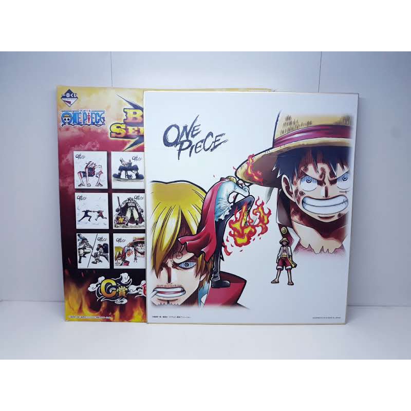 Big Shikishi One Piece Sanji Vs Luffy Original Japan