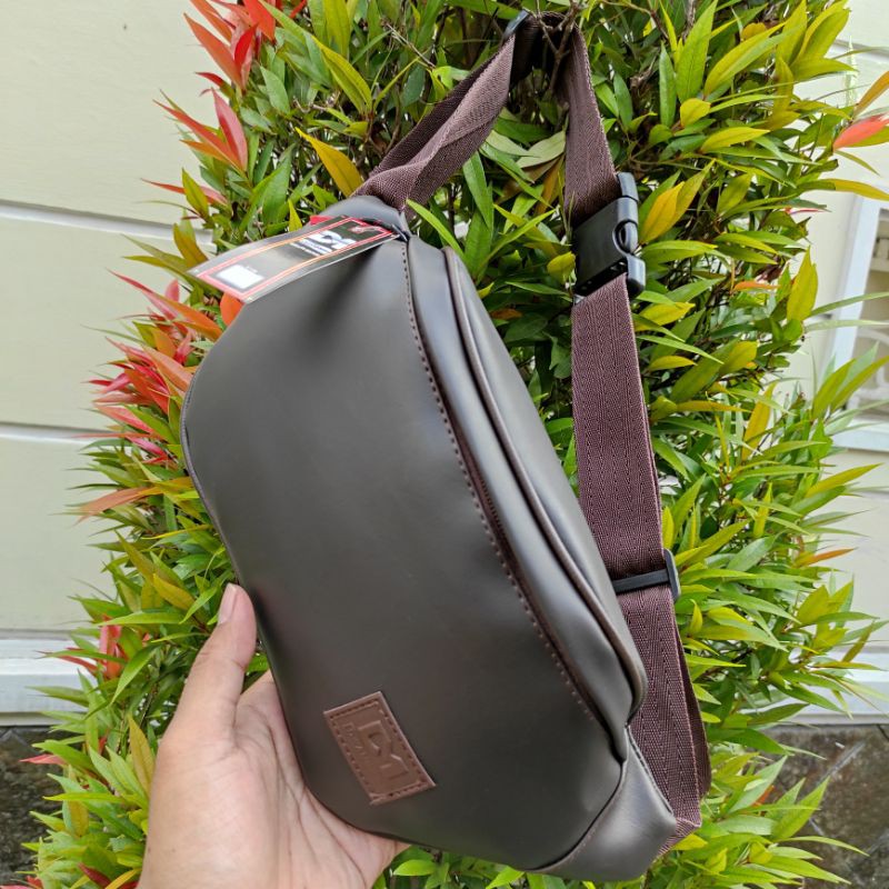 Original DM Tas Waist Bag Pria Tas Selempang Pria kulit  sintetis Tahan Air Hujan Paling Laris