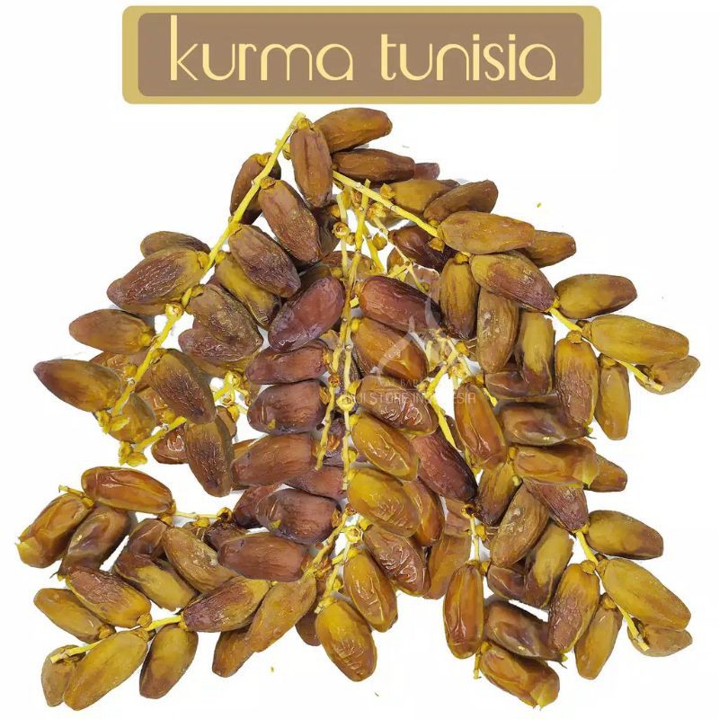 Kurma Tunisia Tangkai 1kg//kurma tunisia tangkai fress