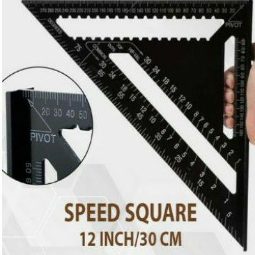 

premium speed square 12inc 30cm penggaris segitiga wood working
