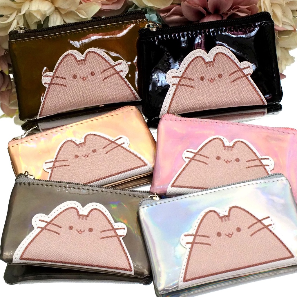 Dompet Koin Mini HOLOGRAM TEBAL Pusheen High Quality Tempat Uang Pouch Kantong Kartu