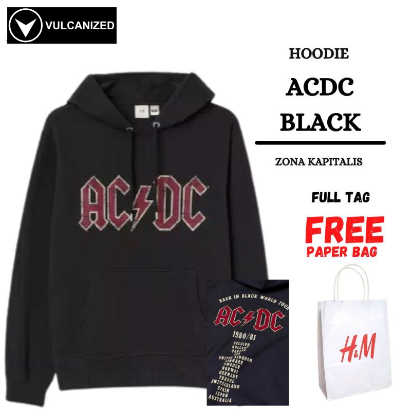 HOODIE H&amp;M ACDC BLACK