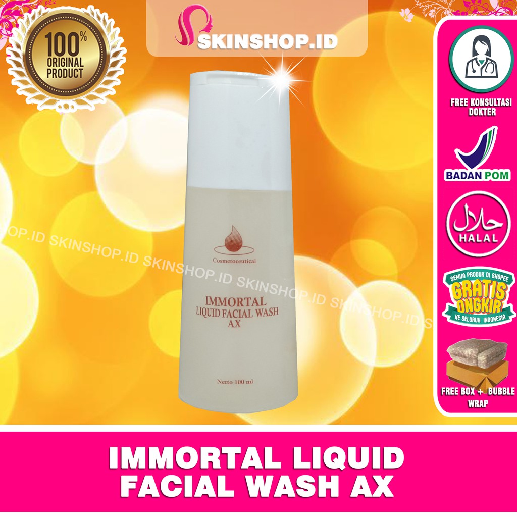 Immortal Liquid Facial Wash AX 100ml Original / Sabun Wajah Berjerawat BPOM Aman