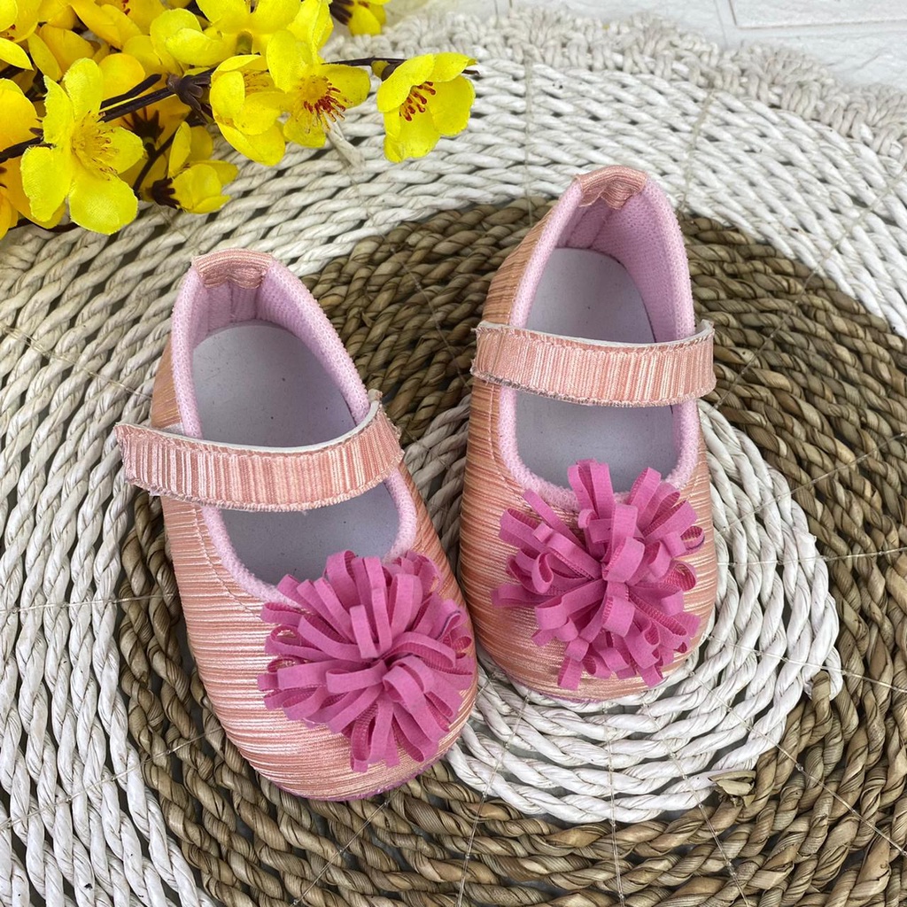 [TAMAN SEPATUKU] SEPATU TRENDY MURAH  ANAK BAYI PEREMPUAN BUNGA MEKAR ALBANY 0-12 BULAN LPX03