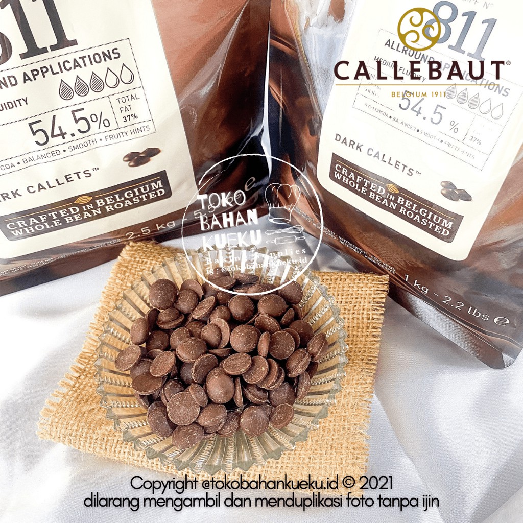 

BARRY CALLEBAUT Dark Chocolate Couverture Cokelat 811NV 54,5% 100 gr