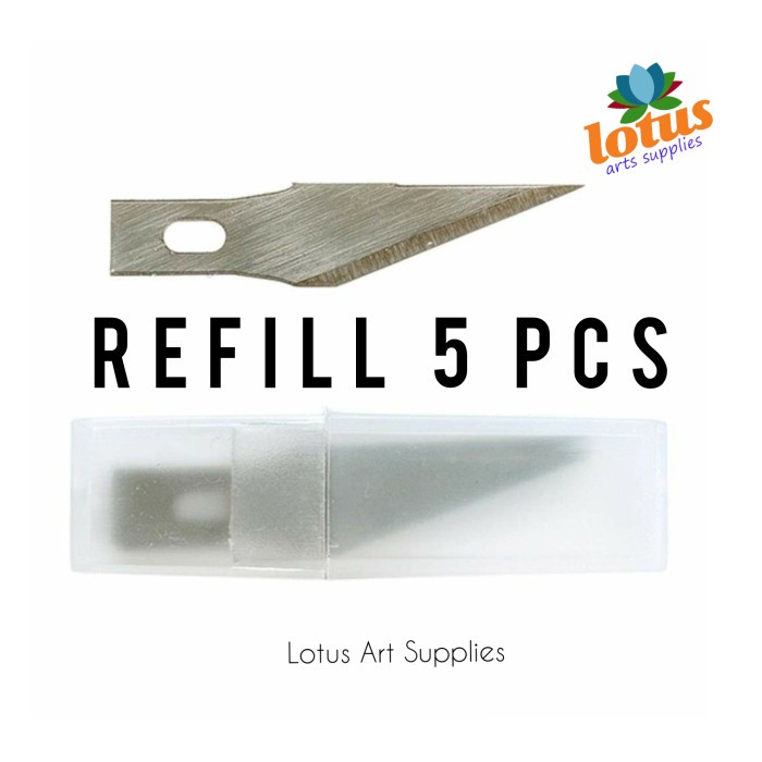 

UKIR-ALAT- CRAFTING ART KNIFE + 10 REFILL / PISAU SENI UKIR PRAKARYA - REFILL ISI 5 -ALAT-UKIR.