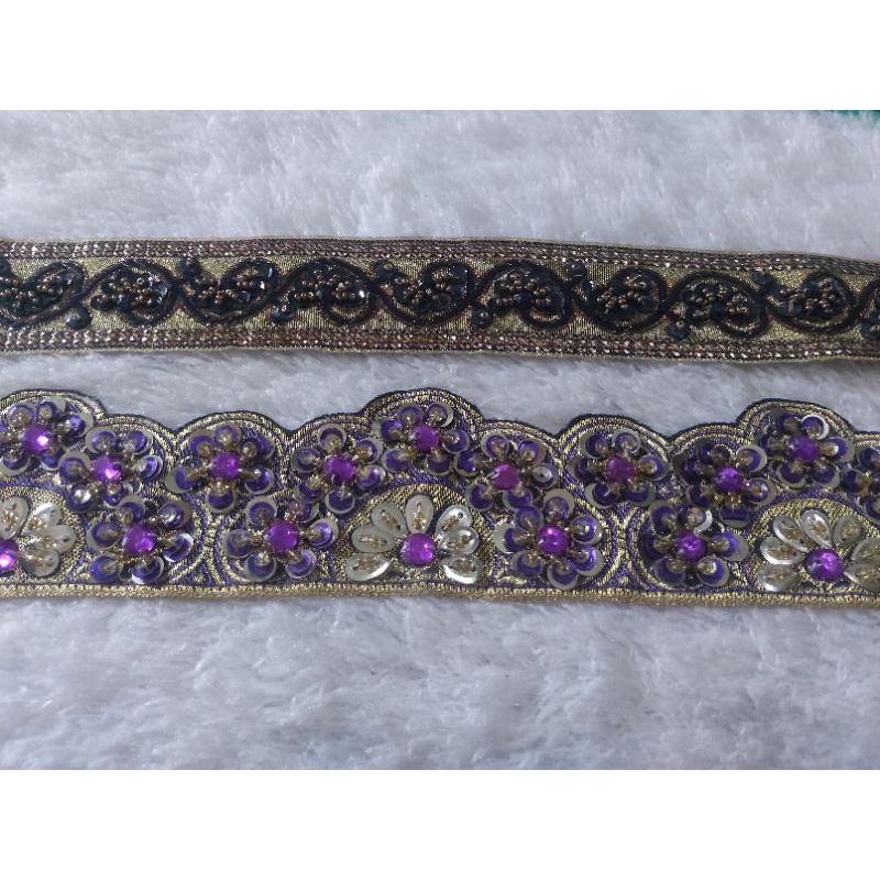 renda india bordir payet sulam besar