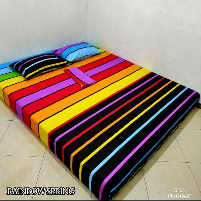 Seprei Bunga!!! Sprei Homemade Leaf Garden/ Sprei Sweet Shabby/ Rainbow Spring Homemade(120,160,180)