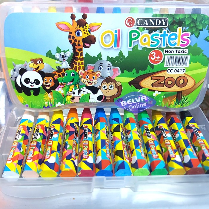 

PASTEL-DRY-OIL- KRAYON CRAYON MINYAK CANDY OIL PASTEL 12 WARNA COLORS NON TOXIC -OIL-DRY-PASTEL.