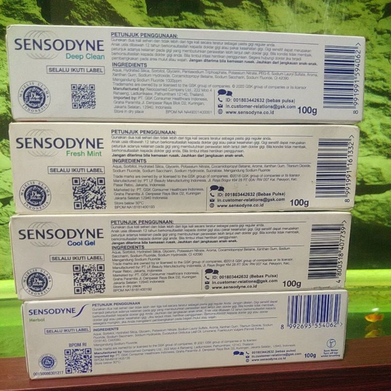 Sensodyne 100g/toothpaste sensodyne