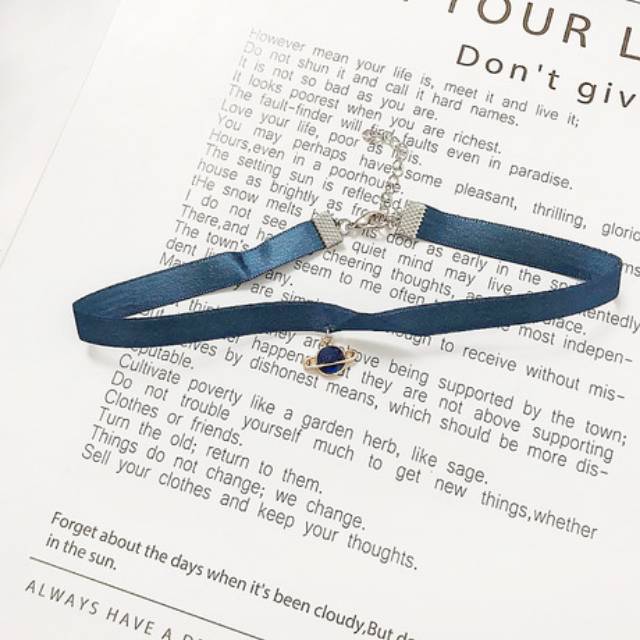 [ORGM] Choker kalung choker seri biru planet