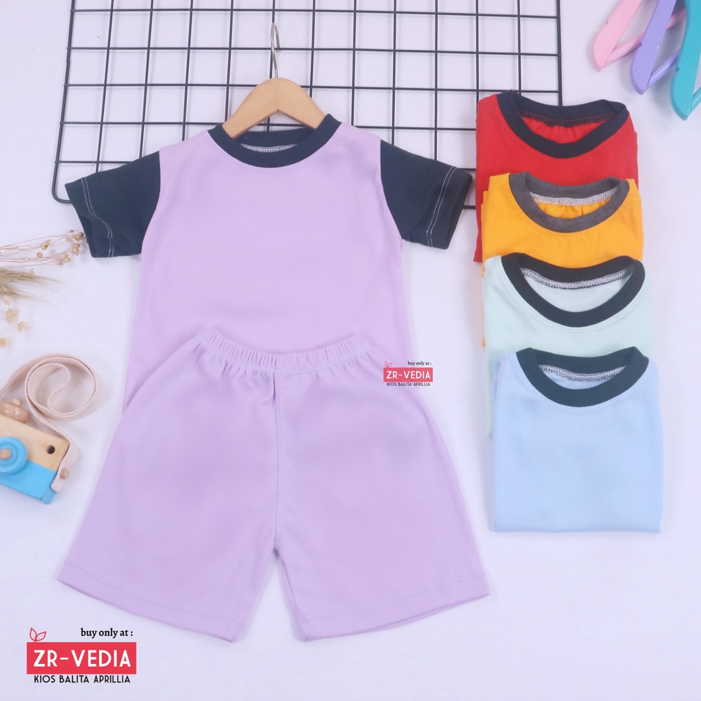 Set Bubu Bayi 6-18 Bulan / Setelan Baby Lengan Celana Pendek Import Baju Piyama Anak Laki Perempuan