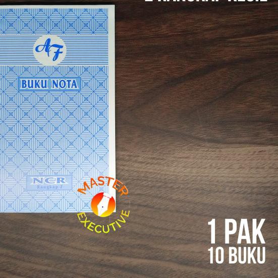 

♙ [Pak - 10 Buku] AF Buku Nota Kontan Kecil 2 ply NCR / K2 Rangkap ☑